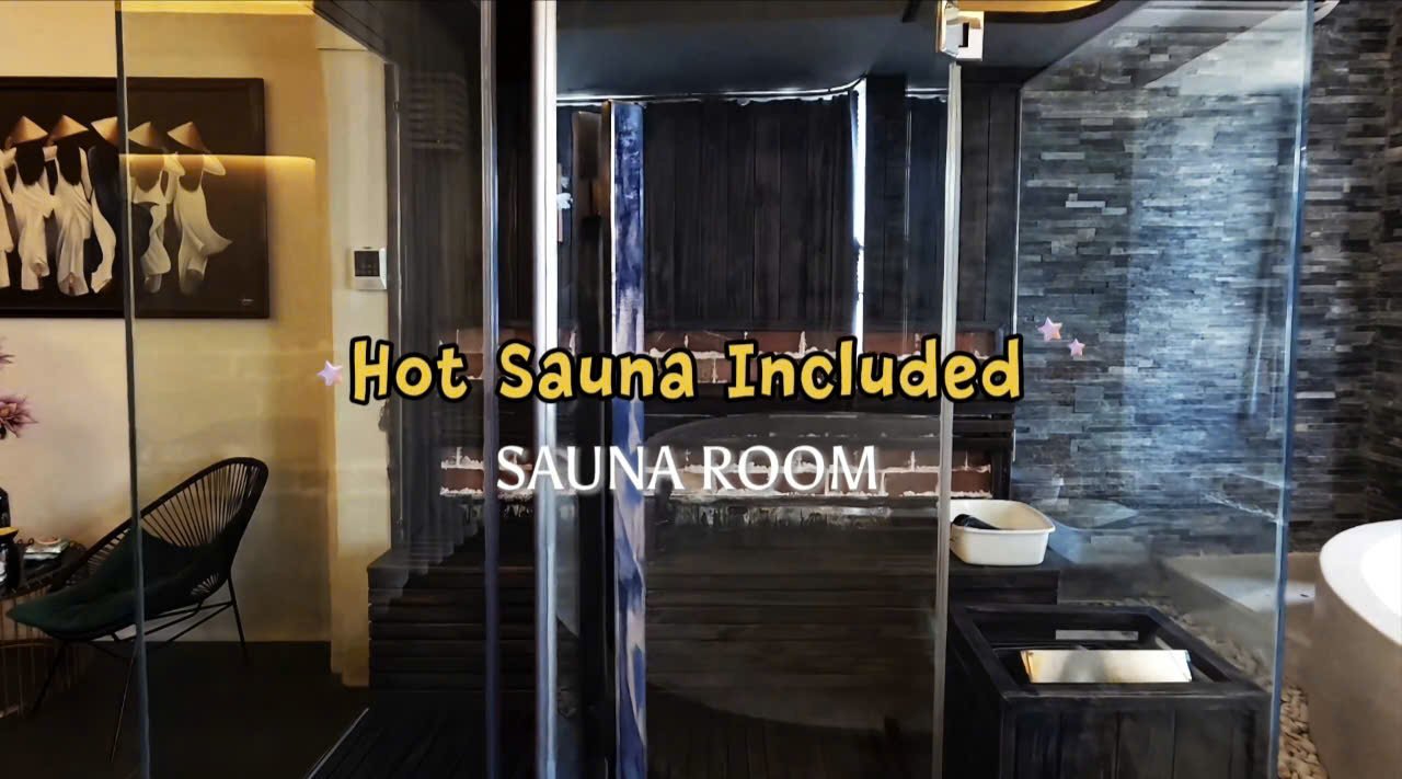 Hot sauna room at Bana Spa Da Nang